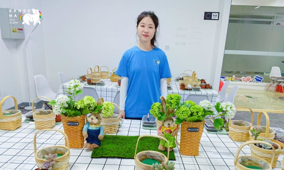 灵变科技丨35人半天手工DIY多肉团建