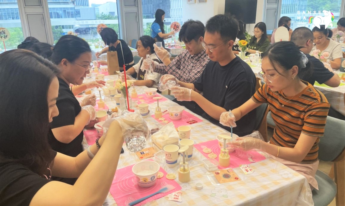 50人室内DIY冰皮月饼+蝶古巴特灯