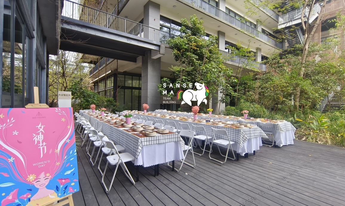 100人三八女神节插花+尤克里里彩绘DIY团建